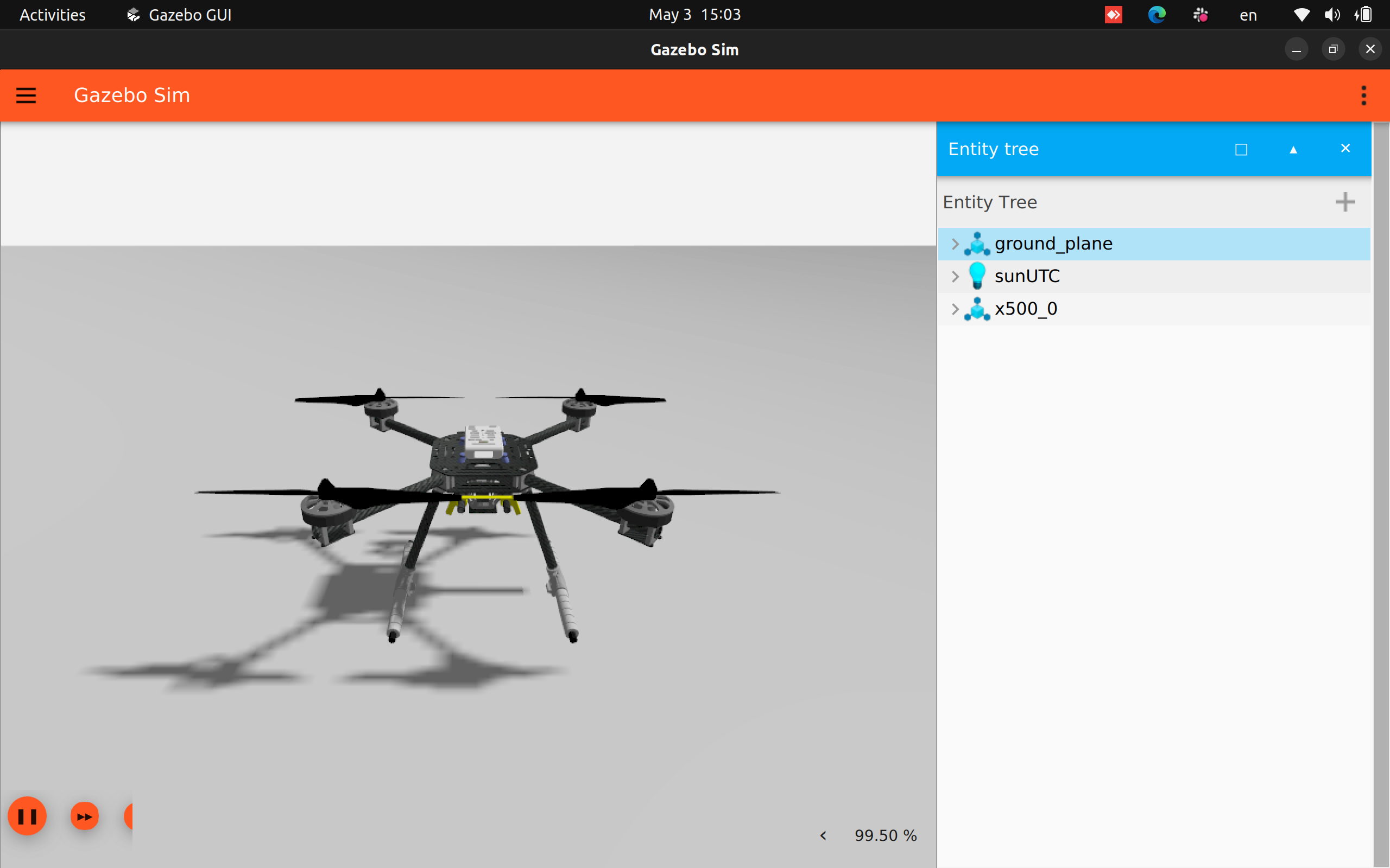 LQR based Thrust control of Quadcopter